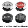 1 Set/4 Stück Außendurchmesser 76MM / Innendurchmesser 72MM Kappe Für Felgen OZ Logo Radnabendeckel Sportwagen Radabdeckung Radkappen