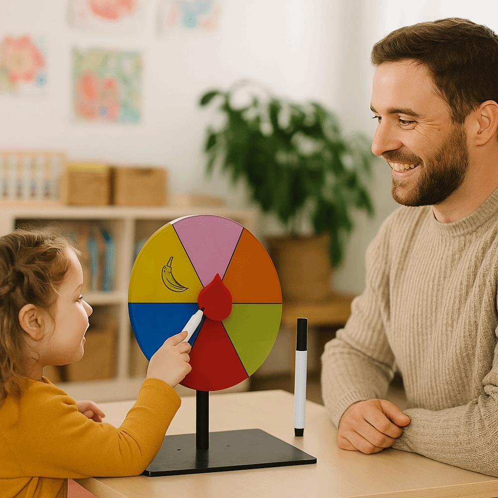 ABS Reusable Fortune Wheel Interactive Table Prize Turntable Color Roulette Wheel  Tradeshow Pub