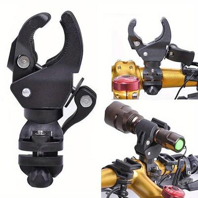 360 ° drehbarer Taschenlampenclip für Fahrradlenker, LED-Taschenlampenhalterung, Klemmcliphalter, Griffhalterung, Fahrradlichthalterung