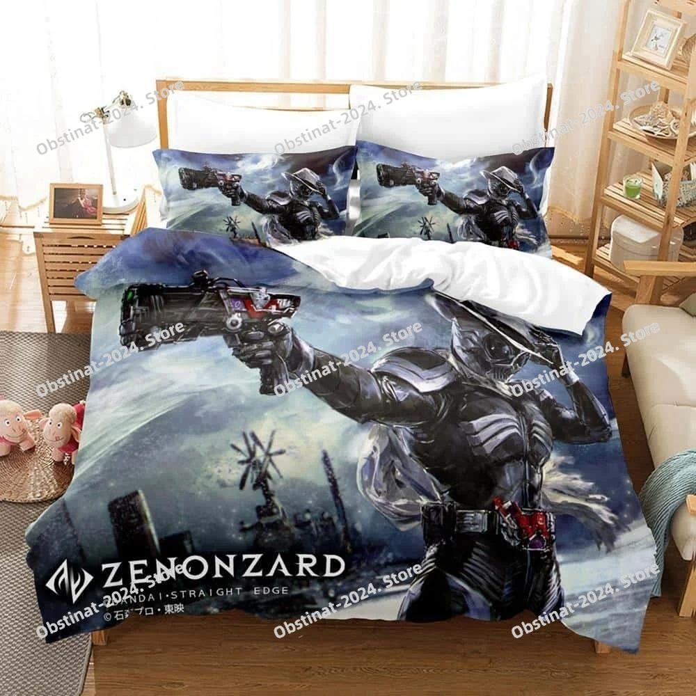 ZENONZARD Bedding Set Printed Duvet Cover Pillowcase Single Double Style Queen King Size Sets Anime Bed Sheet Set