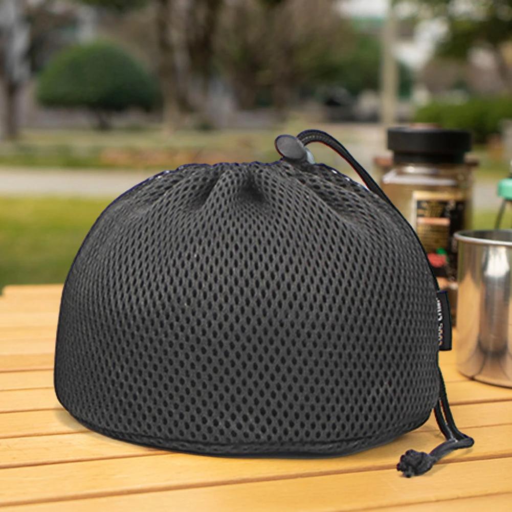 Portable Camping Carrying Bag Drawstring Bowl Plate Pot Organizer for Hiking Travel BBQ Outdoor Set Pot Storage Bag