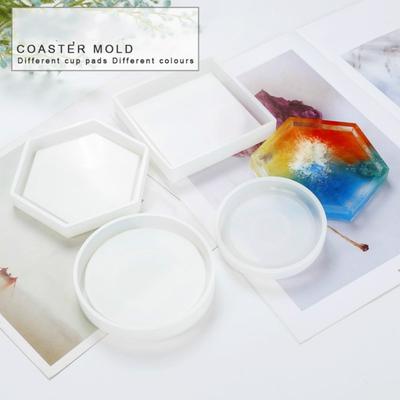 Silikon-Blumentopf-Basisform, Tassenmattenform, Kristall-Epoxid-DIY-Form