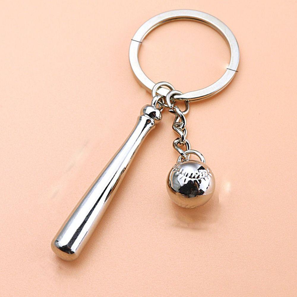 Boxing Glove Fitness Keychain Baseball Baseball Keyring Fitness Equipment Key Ring  Lucky Gift