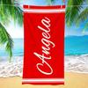 Toalla de Playa Rayada Personalizada con Nombre/Logo Personalizado Toalla de Microfibra Fina Secado Rápido Absorbente para Playa Natación Yoga Baño Deportes