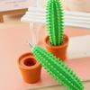 1Pc Creative Novelty Cartoon Cactus Ball Point Pen Student Teacher Writing Ball Point Pen Stationery