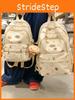 Cute Girl Bookbag With Durable Nylon Fabric And Printed Letter Pattern For School And Travel