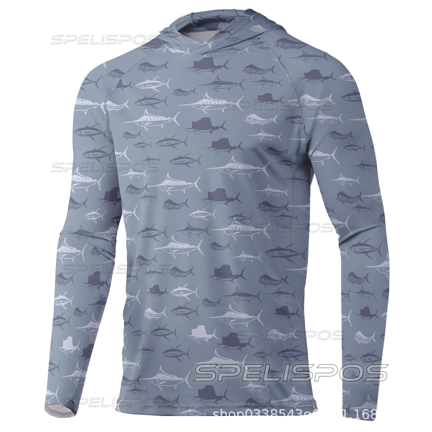 Cross-border outdoor hooded fishing suit summer long-sleeved sunscreen suit quick-drying breathable Luya fishing suit UV protection XS
