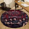 Tappeto Rotondo con Fantasia Bring Me the Horizon, Tappetino da Interno/Esterno, per Picnic, Sala Giochi, Camera da Letto, Ufficio, Soggiorno, Tappeto per Arredamento Casa, Regalo di Compleanno