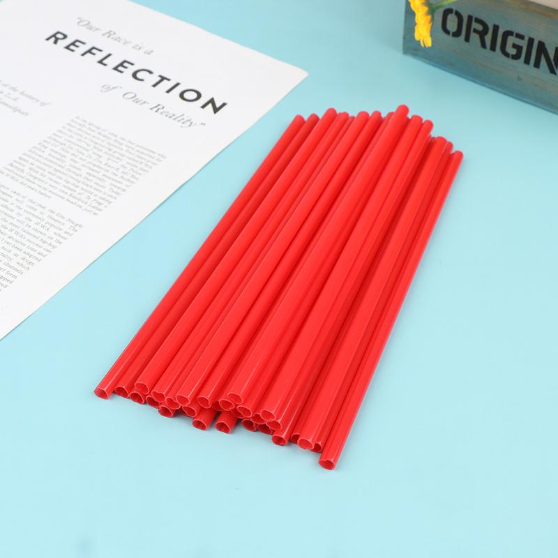 25Pcs Smoothie Straws Heart Shaped Pink Straws Drinking Cute Plastic Straws