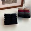 10Pcs/set Bold and Thickened Seamless Rubber Band, Black Hair Band, No Hair Damage, Headrope, Seamless Hair Rope, High Elastic Hair Tie.