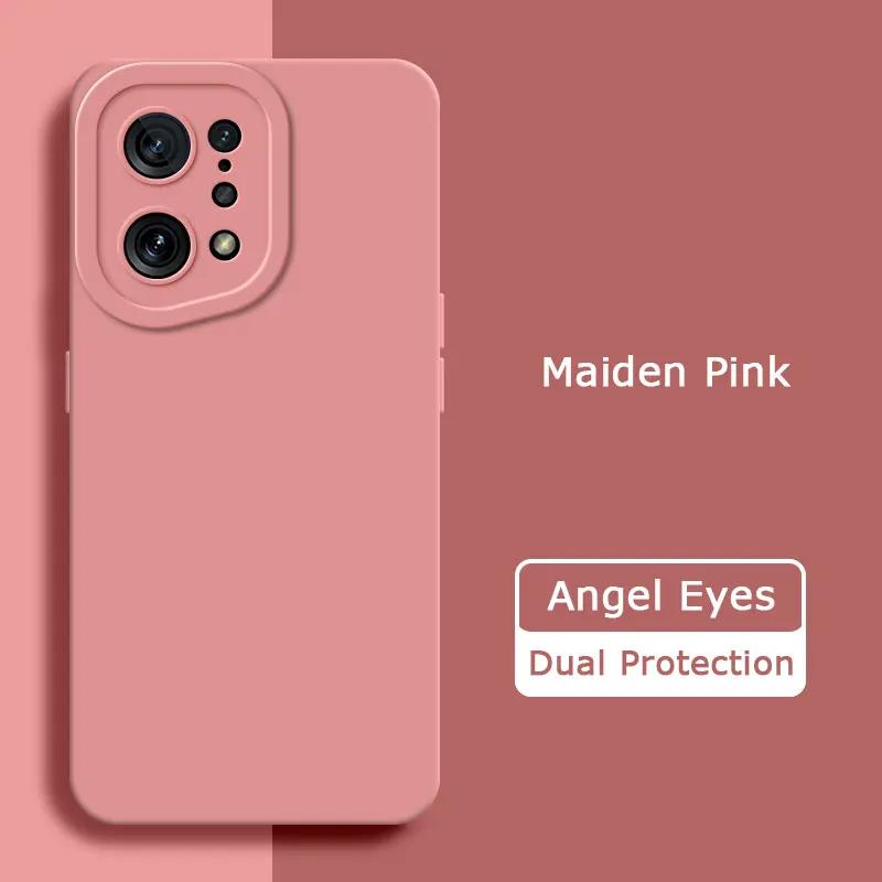 

Angel Eyes Square Liquid Silicone Phone Cover для OPPO Find X5 Pro 5G 360 Защитный мягкий противоударный чехол FindX5 X5Pro Сумки OPPO Find X5 Pro