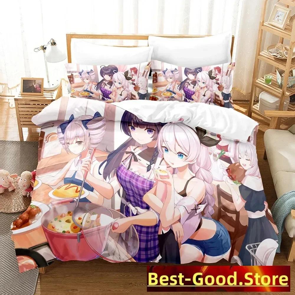 Honkai Impact 3 Bettwäscheset Einzelbett Twin Full Queen King Size Spiel Anime Bettset Aldult Kind Schlafzimmer Bettbezugsets 3D Druck 013