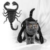 Halloween Haustier Kostüm Süßes Skorpionkönig Kostüm Für Katzen Und Hunde Aus Schwarzem Stoff