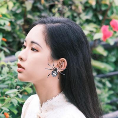 Halloween Araneid Earring Black Stud Vintage Design Alloy Ear Studs Party Costumes Friends