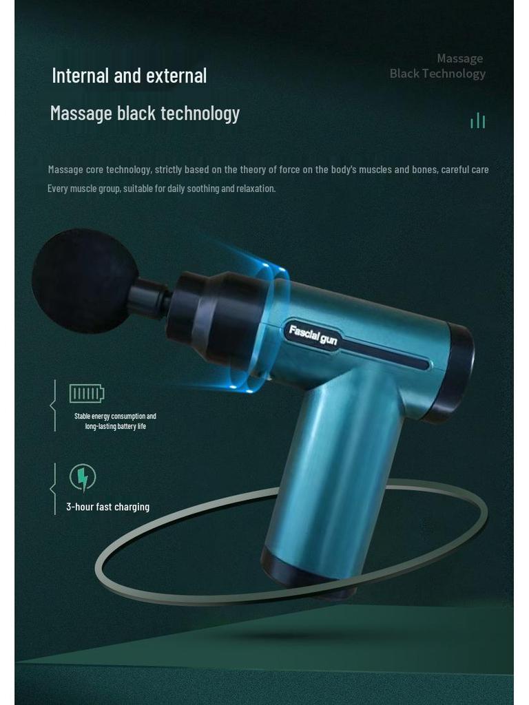 Smart Mini Percussion Fascia Massager - Portable Electric Muscle Relaxation Gun for Full Body.
