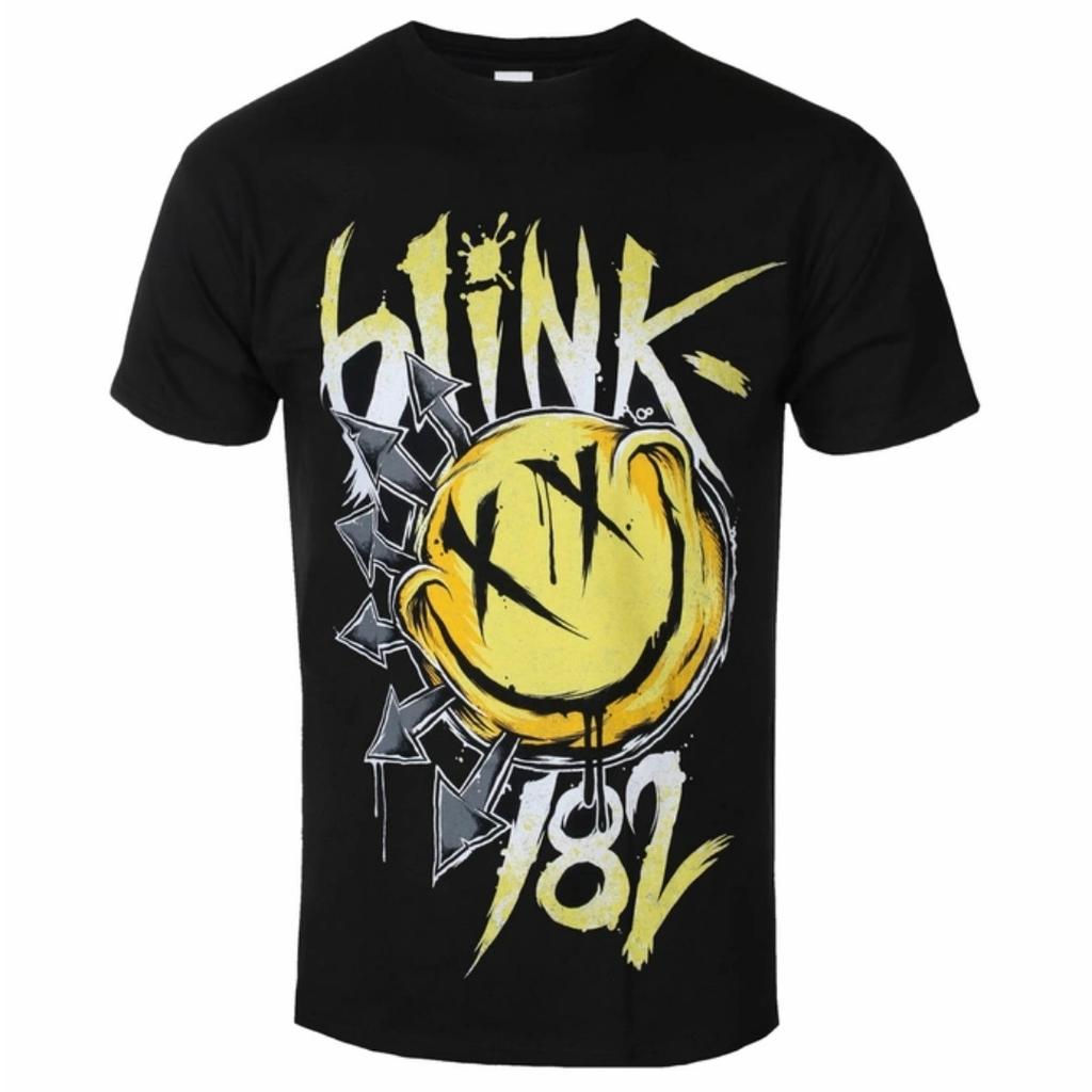 Blink182 Bones Pattern Printed Pop Punk Band Tshirt In Street Hiphop Style Suitable For Both Unisex And Unisex