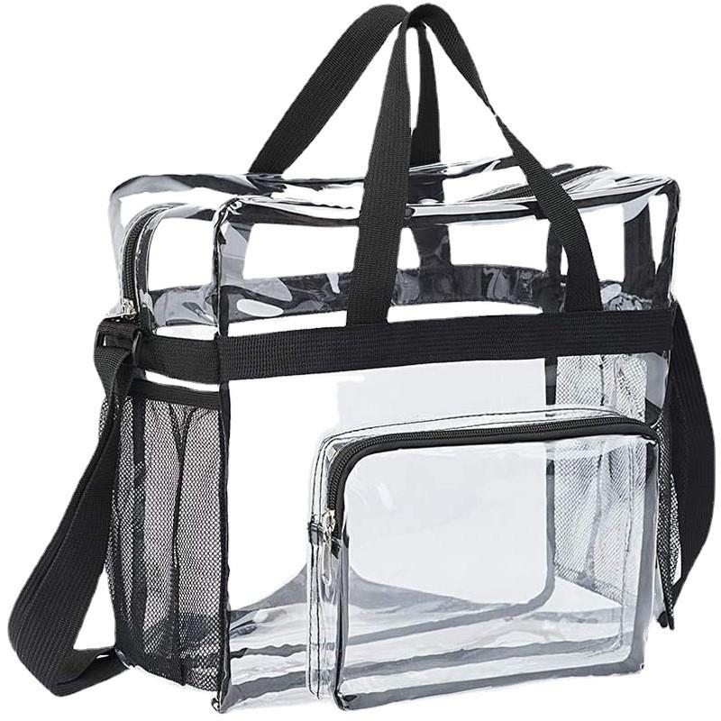 Pvc Transparent Travel Makeup Organizer With Sealed Closure For Suitcase Storage