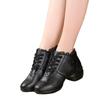 Women's Modern Ballroom Mid-Calf Dance Boots - Soft Sole, Mid-Heel.