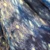 Used Indigo-dyed Large Rayon Stole, Shibori Dyeing, Made in Thailand 3