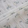 Boho Floral Semi Sheer Curtains, Farmhouse Cotton Curtains for Living Room Bedroom Vintage Rustic Patterned Printed Rod Pocket