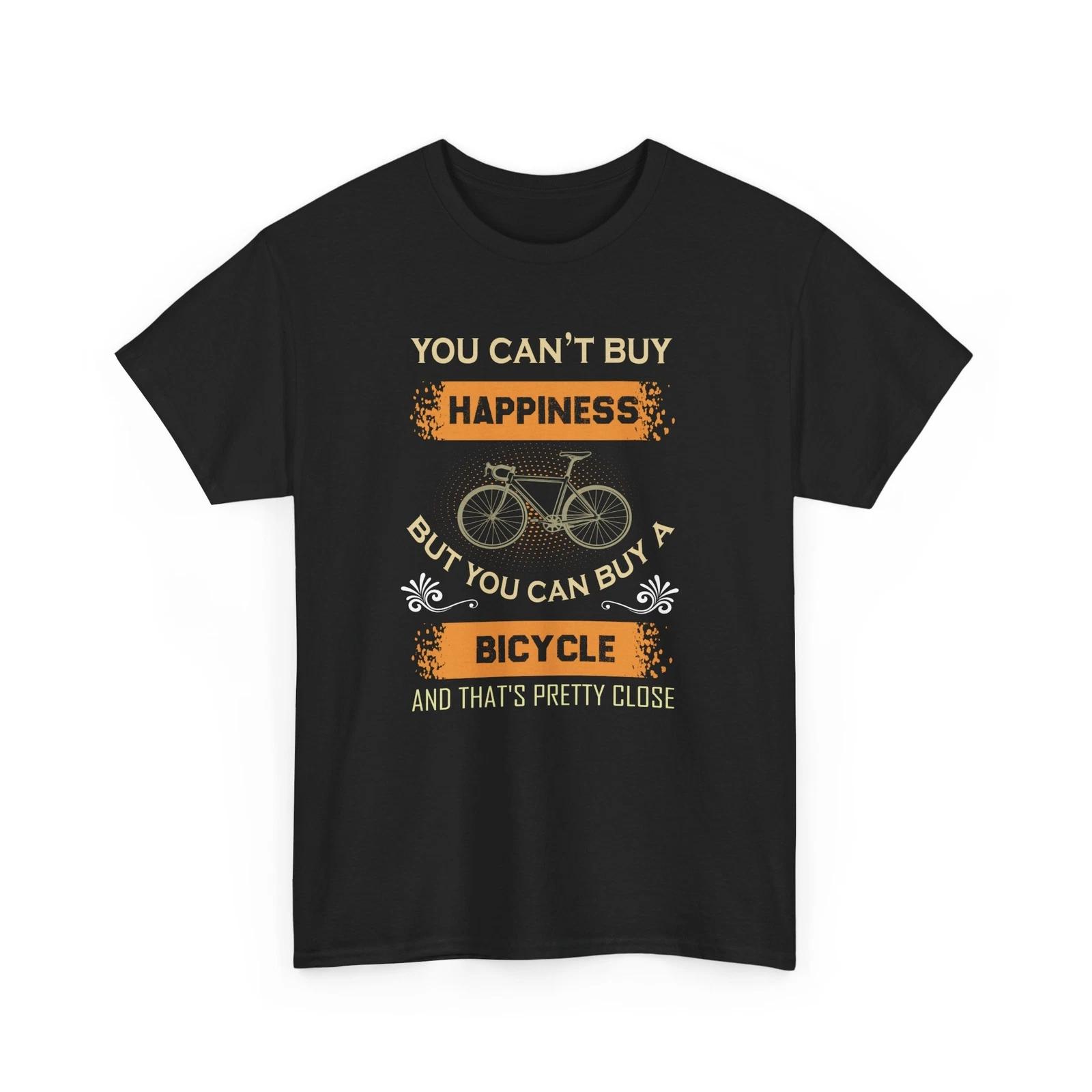 Cyclist T-Shirt | Bicycle Shirt | YOU CANT BUY HAPPINESS BICYCLE SHIRT 2XL