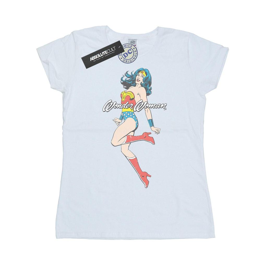 DC Comics Womens/Ladies Wonder Woman Jump Cotton T-Shirt
