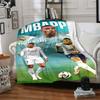 Mbappé Customize Text Blanket Throw Customizable Blanket Durable Comfort Perfect for Bedding Chair Livingroom Sofa All-Season Use