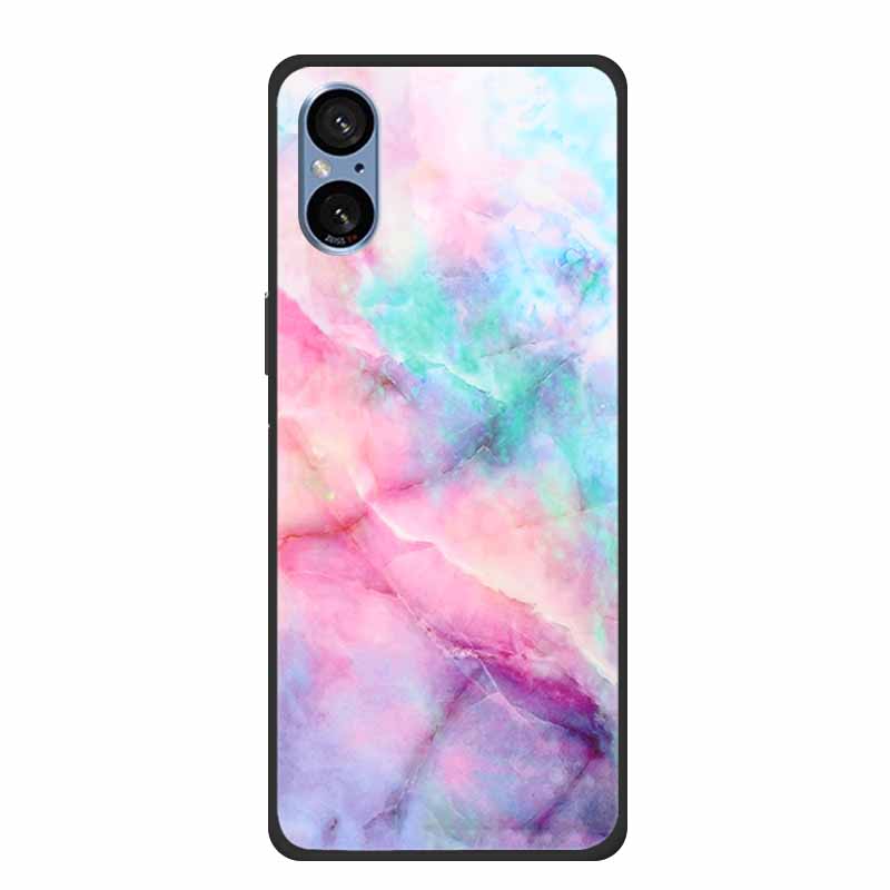 For Sony Xperia 5 V Case Marble Shockproof Soft Silicone TPU Back Cover For Sony Xperia5 V 5V 5G Phone Cases XQ-DE54 New Fundas