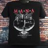 Mana Music Band Schweres Baumwoll Schwarz Herren Damen Vollgröße Klassisches Hemd BL507