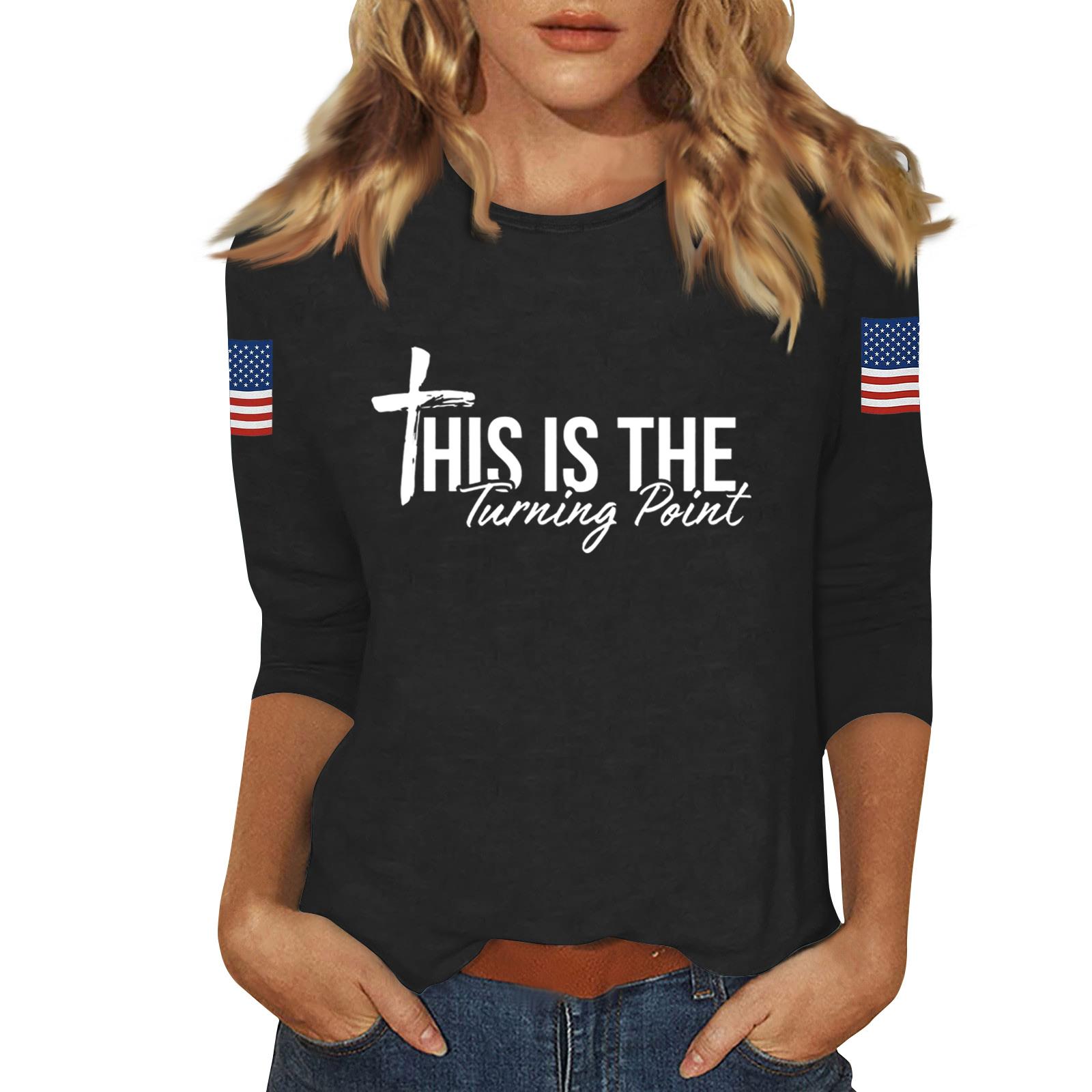 

Женский повседневный модный сексуальный удобный топ с вырезом и рукавом три четверти XL чёрный