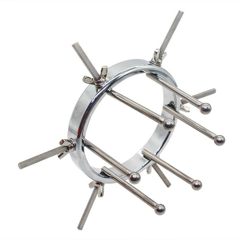 Kovový dilatátor anální kolík Femdom Sex Toy Fisting BDSM Speculum Slave Nerezová ocel