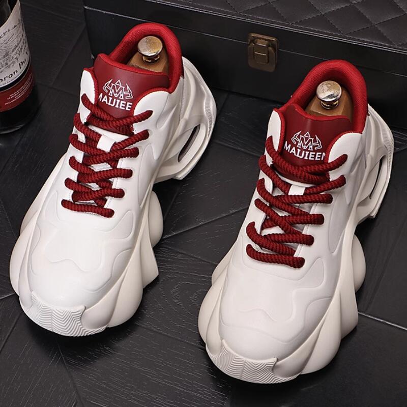 

Fashion New Luxury Designer Men s Shoes Punk Sneakers Hip Hop Male Casual Platform Shoes Flats Zapatillas Hombre a44 38 белый