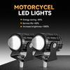 Motorcycle Mini Driving Light Dual Colo for Headlight Auxiliary Spotlight Lamp R ATV Scooter 12V Moto Fog Light Accessories