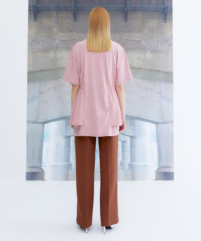 THE STUDIO K Oversized String Half Top_Pink