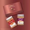 Coș Cadou Ziua Îndrăgostiților PUREHEART pentru El & Ea | Cutie Cadou Premium cu Nuci Caju cu Nuci Caju Sărate & Nuci Caju Picante (650g fiecare)