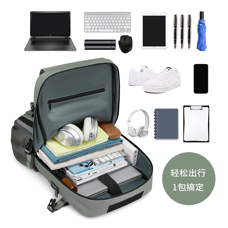 Outwalk Νέα Αδιάβροχη Unisex Σακίδιο Πλάτης για Εξωτερικό Ταξίδι, Πολυλειτουργική Τσάντα Πλάτης για Laptop 15,6,16 ιντσών