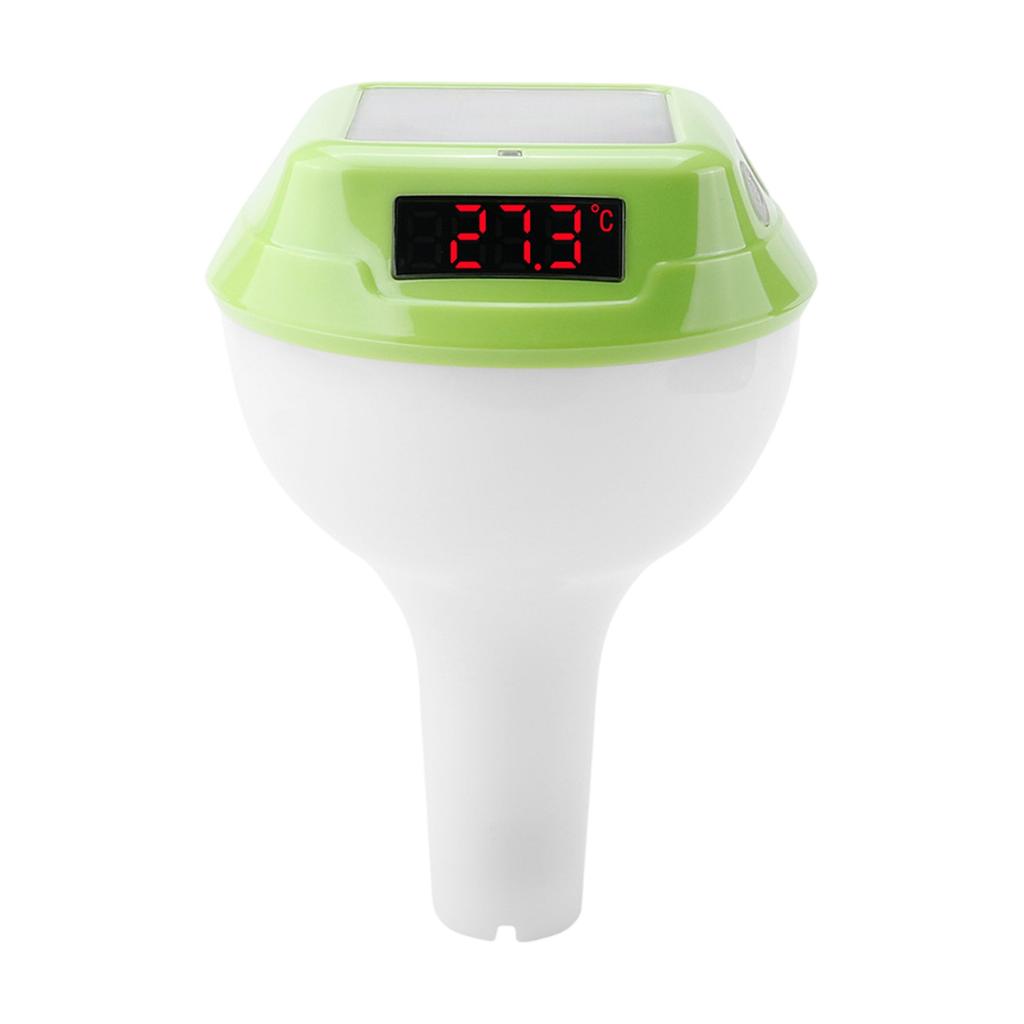 Floating Style Bath, Swimming Pool, Hydrotherapy Pool With RGB Ambient Light, Solar Electronic Digital Thermometers