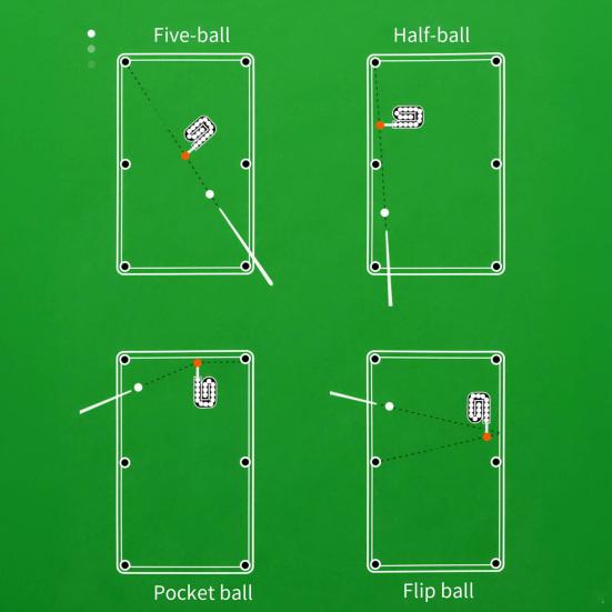 3D-gedruckter Billardkugelständer Snooker-Trainingswerkzeug Perfekte Ausrichtung Konsequentes Training Tragbarer Poolkugelhalter Billardtischzubehör
