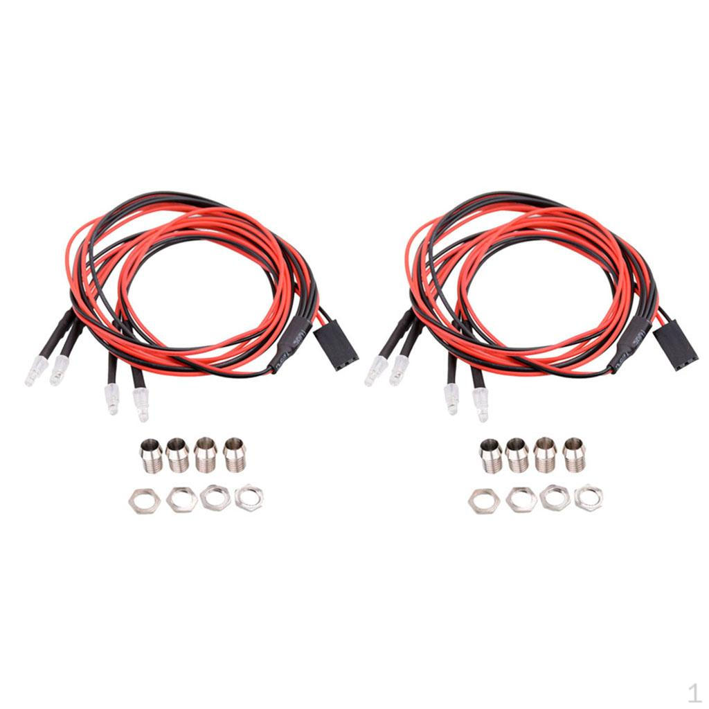 2 Set of RC LED Lights for Car