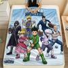1PC Manta de Franela con Patrón de Hunter X Hunter Adecuada Para Todas las Estaciones Para Decoración del Hogar Calidez y Comodidad Regalos Regalo de Vacaciones