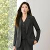 Chic Dark Gray Suit Jacket for Women - Autumn 2025 Collection