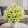 Fashion 18 Heads Artificial Lilis DIY Flower Realistic Simulation Flowers Plastic Multicolor Artificial Flowers Home Decoration