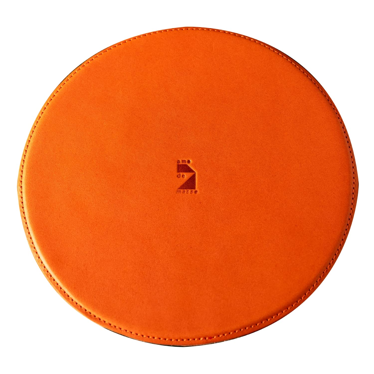 

de Mouse Tochigi Genuine Made in Orange [Am Mas] Pad, Круглый, Тонкий, Кожа, Кожа, Япония, Кожа, Портативный, Простой, Бизнес, MP-037,