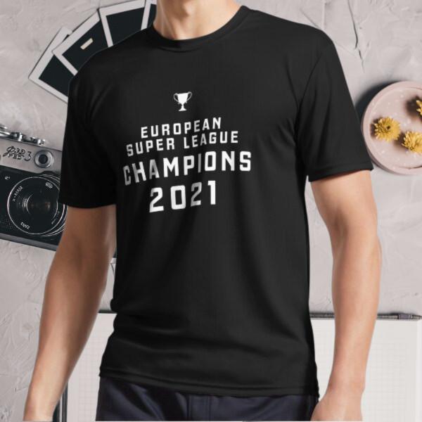 

New Shirt European Super League Champions Active Logo T-Shirt Funny Size S - 5XL 2XL