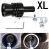 Simulatore di Suono Turbo Regolabile per Scarico Veicolo XL Fischietto Silenziatore Nero con Rombo Profondo