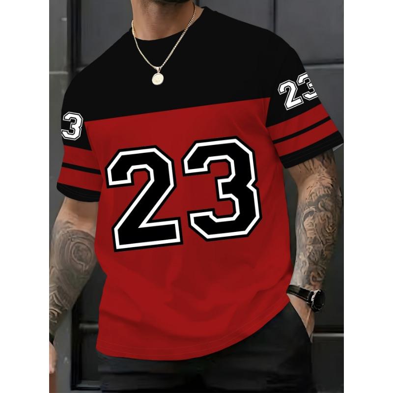 Number 23 Print Men's Short-Sleeve T-Shirt - Trendy Printed New Style