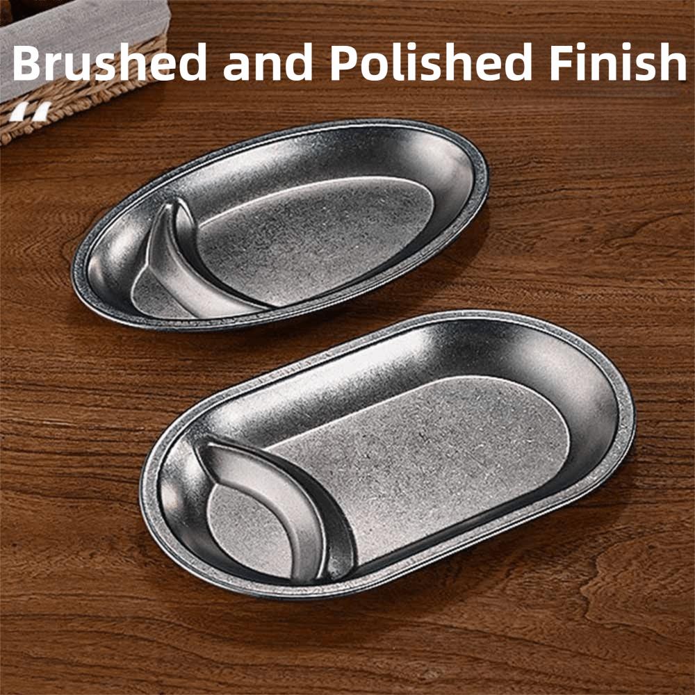 Thickened Snack Plate Oval Shaped Serving Tray Simple Dumpling Plate  Kitchen