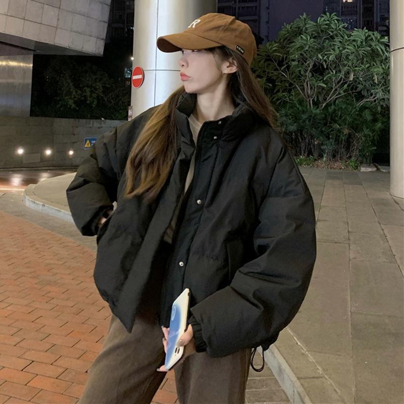Thickened bread clothes, short down cotton-padded clothes, women's loose autumn and winter coats, and new cotton-padded jackets.