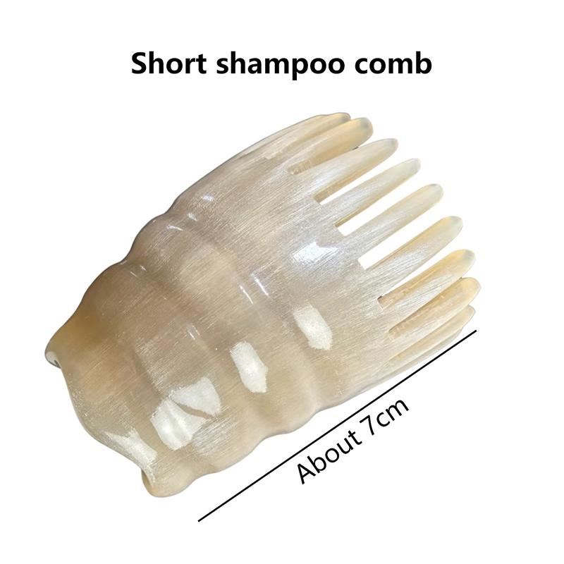 Wide Tooth Massage Comb Scalp Brush Horn Combs Gua Soother Ergonomic Handle Detangle Hair Dandruff Removal Massager For Home