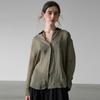 Lyocell hemp long-sleeved women's shirt spring and summer loose and thin versatile top
